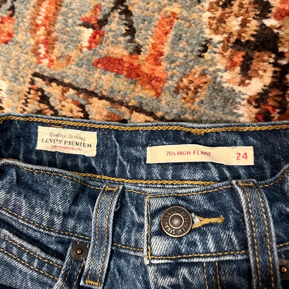 Women’s Levis 70s high flare W24 L32 - Picture 3 of 4
